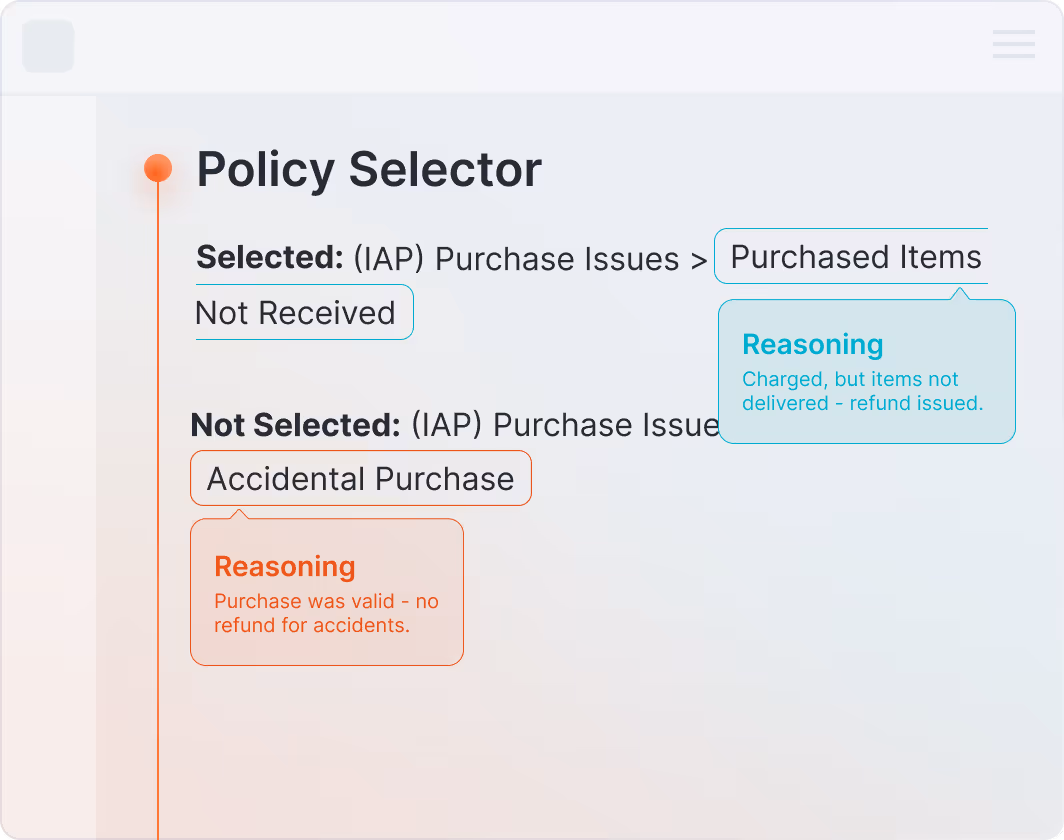 Autonomous Customer & Policy Match Diagram